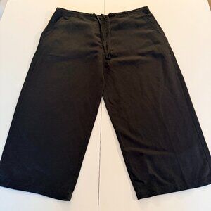 Cubavera Mens Black Linen Blend Capri Pants Size XXL Beach Resort Travel